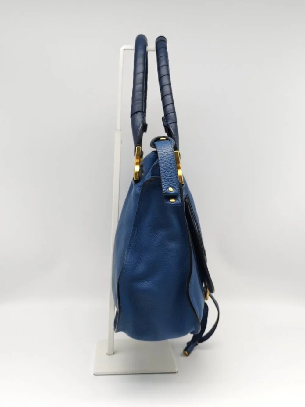 Chloé Marcie Medium Pebbled Leather Satchel Shoulder Bag